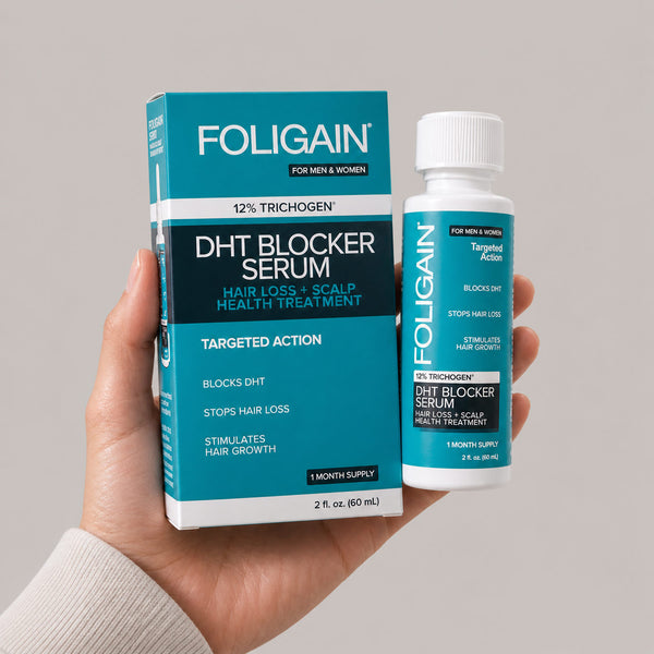 FOLIGAIN® Hair Regrowth DHT Blocker Serum with 12% TRICHOGEN® - FOLIGAIN EUROPE
