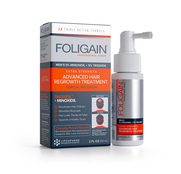 FOLIGAIN Geavanceerde haargroei voor mannen Minoxidil 5% + Trioxidil 5%